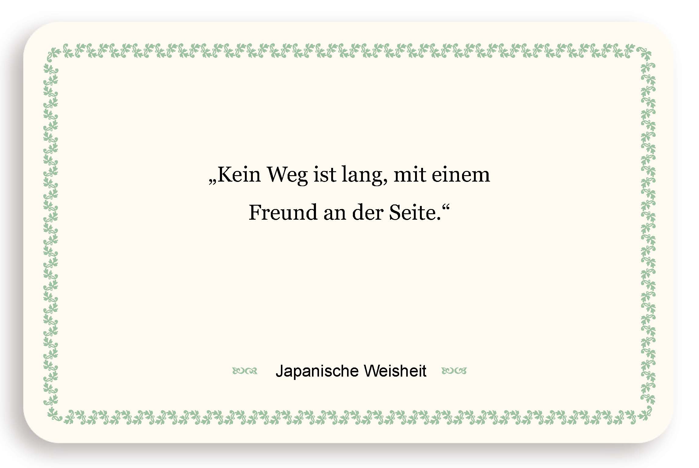 Zitatkarte - Der Weg
